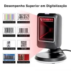 Leitor de Código de Barras USB 1D/2D/QR Omnidirecional-Para Supermercados,Livrarias,Hospitais e Varejo (Aibecy MP6300IR)