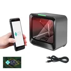 Leitor Scanner de código de barras 1d e 2d Qr Code Fixo Pdv Mesa Interface USB Alta Velocidade