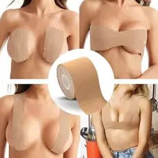 KIT 4 Fita Adesiva para Seios – Boob Tape 5cm x 5m – Levanta e Modela – Invisível