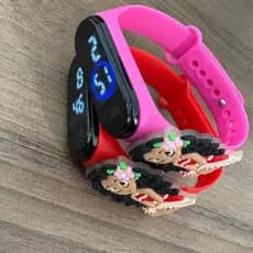 kit 10-30 Relógios Infantis Princesa Moana Led Digital à Prova D’água Esportivo