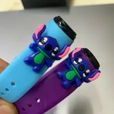 2 Relógios Digital Led Desenho Animado à Prova D’água Infantil Esportivo