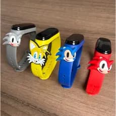 Kit 10-30 Relógio Infantil Sonic Led Digital Esportivo à Prova D’água