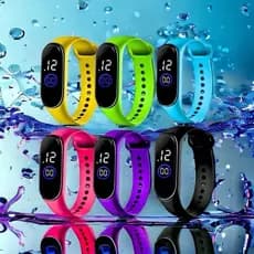 Kit 5 Relógios Coloridos Digitais Led à Prova D’água Esportivo