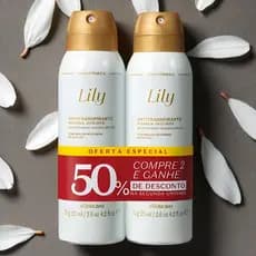 Kit 2 Desodorantes Antitranspirante Lily Aerossol O Boticário | beleza | perfume intenso| 48 horas de duração
