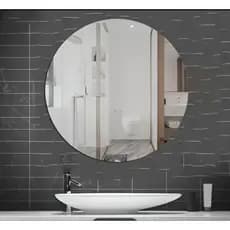 ENVIO FULL Espelho Redondo Lapidado 60cm Para Sala + Kit Instalação