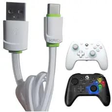 Cabo USB Tipo C 3 Metros para Controle GameSir VX2 AimSwitch – Carregamento Rápido e Conexão Estável