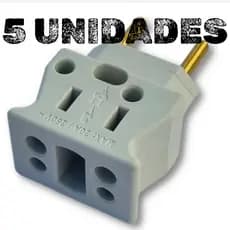 Adaptador De Microondas 20a Kit 5 Peças Resistente Não Derrete Tomada De Luxo