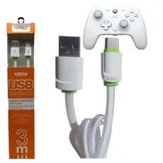 Cabo Reforçado para Controle GameSir T4 Pro G7 SE – USB-C, Carregamento Rápido e Durável