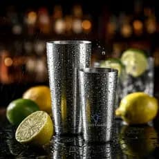Coqueteleira Boston 820ml Inox Profissional Barman Drinks Caipirinha Copa 2026 Kit Bar Festa Grande