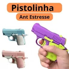 Pistolinha Ant Stress Arminha Satisfatoria Colorida Com Trava