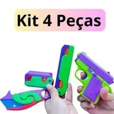 4 Peças Mini Arminha Faquinha Cenoura  Satisfatório Envio Cores Sortidas
