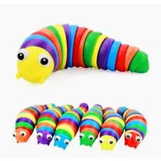 Lagarta Minhoca Centopeia Sensorial de Led Colorida Para bebe