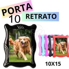 10 Porta Retrato Colorido de Plastico 10X15 Lembrancinha Sortidos
