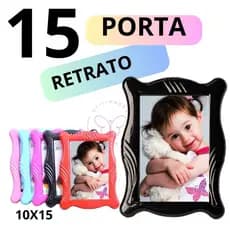 15 Porta Retrato De Plastico com Acetato 10x15 horizontal vertical