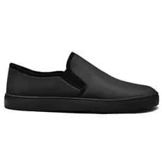 Tênis Iate Masculino Slip On Preto Estiloso Leve Macio Fácil de Usar Na Moda