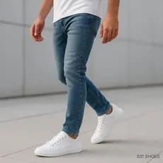 Tênis Casual Masculino Branco Com Sola Alta | Confortável, Leve e Estiloso – 37 ao 44