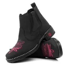 Botina Country Feminina Bordada Estilosa tendencia Rodeio