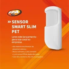 SENSOR DE MOVIMENTO IVP SMART PET SLIM COM FIO PPA