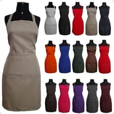 Avental em tecido Oxford com um bolso - para cozinha, bar, buffet, lanchonete, garçom - cores