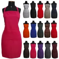 Avental cozinha tecido Oxford - preço atacado 60 peças - com bolso - para bar, buffet, garçom