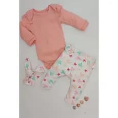Conjunto infantil para menina - Conjunto para Bebê menina - Conjunto para Bebê em algodão