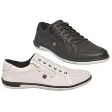 KIT 2 PARES SAPATO TENIS ZIPER E ELASTICO CONFORTAVEL