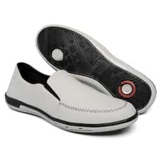 Slip On Iate Masculino Couro Preto Ecológico Sapato Casual