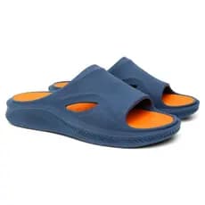 Chinelo Ortopédico Nuvem EVA Masculino Slide Confortável Leve Anatômico Antiderrapante Azul Verde Preto