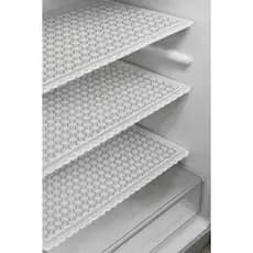 Kit 6  Forro Antiderrapante PVC Rendado Branco 53 x 35cm Lavável Toalhas de Geladeira