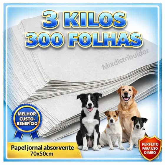 Biodegradável 50x70 Tapete Higiênico para Cães Pássaros Promoção Sem Impressão