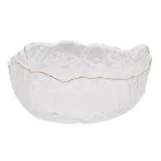 Bowl de Cristal Martelado com Borda Dourada 19 x 10 cm Taj Wolff