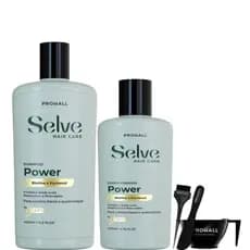 Kit Selve Power, Maciez e Proteção para Cabelos Frágeis + Kit Cumbuca e pincel