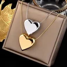 Colar Feminino em Aço Inoxidável Folheado a Ouro 18K – Design Clássico, Elegante e Durável