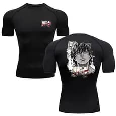 Anime Baki Hanma Camisa De Compressão Dos Homens Secagem Rápida Ginásio Correndo Jogging T Fitnes
