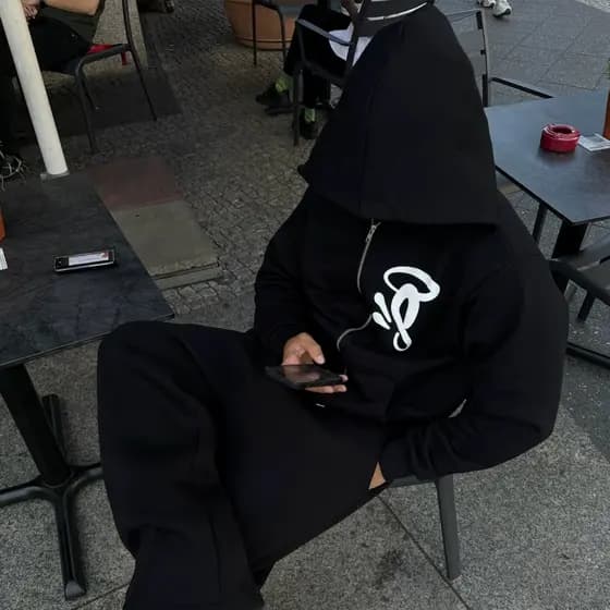 Outono inverno novo estilo Y2K Retro carta impressão Hoodie Casual solto Cardigan adolescente