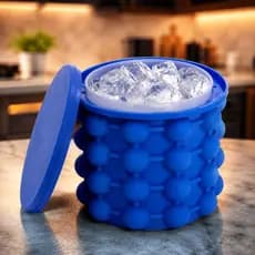 🔥⭐Balde Gelo Silicone Térmico Flexível Dobrável Portátil Cubos Conserva Festa Churrasco Presente✨💥