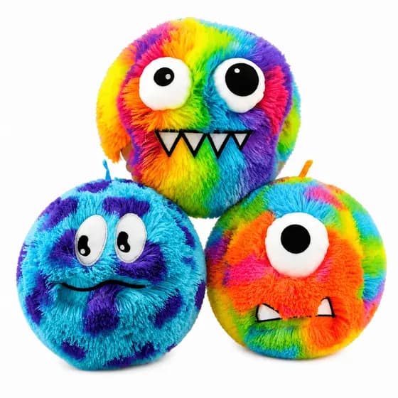 Pelúcia Bola Inflável Malucos Sortido Brinquedo Divertido Colorido Antiestresse Presente Criança