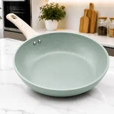 🏆Frigideira Nanocerâmica 24cm Verde Granito Antiaderente Indução Fogão Gás Vitrocerâmico Elétrico🔥