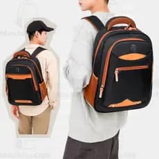 Mochila juvenil masculino Mochila masculina reforçada  Mochila impermeável de grande capacidade J04