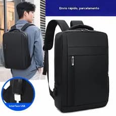 Mochila USB para negócios Mochila masculina reforçada +  tecido Oxford impermeável 102-108