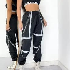 CALÇA JOGGER FEMININA TACTEL COM CORRENTE MODA GRINGA 2024