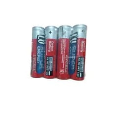 Kit 60 Pilha Comum Baterias SUPER ENERGY - Durabilidade Tamanhos AA e AAA - Touro