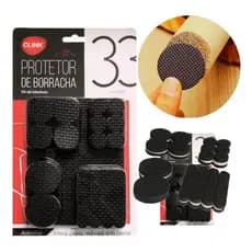 Kit 33 Unidades Protetor Borracha Adesivo Tamanhos Variados Pé Móveis Cadeiras Sofa Autoadesivo