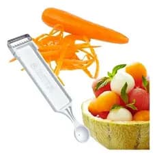 Descascador + Boleador de Vegetais Ralador Prático Bonito Portátil Durável Facilmente Lavável