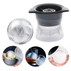 Forma de Gelo Esférica Bola Grande Redonda Silicone Bar Suco Drinks Frutas Whisky ICE Ball
