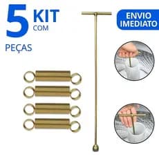 KIT 5 Unidades 1 Chave T 10mm Longa Agitador Electrolux 62cm Lm08 Lm06 + 4 molas