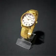 Relógio Feminino Á Prova D´agua Redondo De Quartzo Pulseira Elástica Analógico Pulseira em Aço Bracelete de Mola