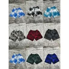 Kit3Calça de praia estampada de secagem rápida em cores aleatórias