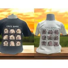 Camisetas infantis de manga curta para meninos e meninas 2024 CAPY