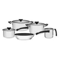 Conjunto de Panelas Tramontina Solar Silicone em Aço Inox com Fundo Triplo 5 Peças